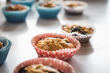 Muffins backen.