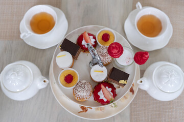 Afternoon tea with dessert set.