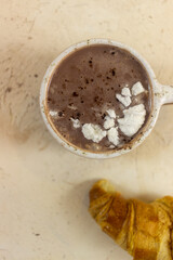 cup of coffee with chocolate