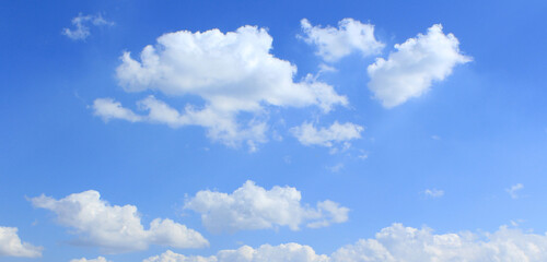blue sky with white clouds