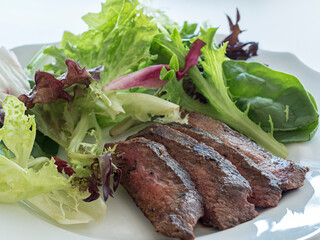 Steak Salad Close Up Horiz