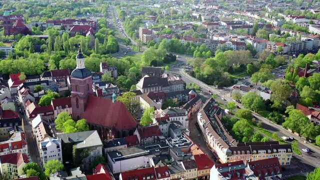 Die Altstadt Spandau in Berlin aus der Vogelperspektive, Mai 2021