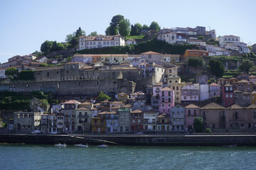 Fototapeta na wymiar Panoramic view of the old city center of Porto (Oporto), Portuga