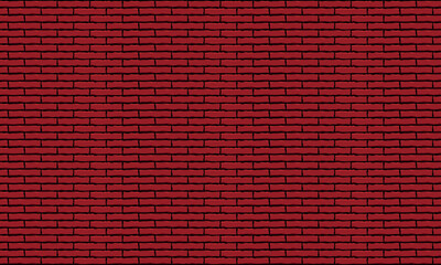 Old brick wall vector illustration.