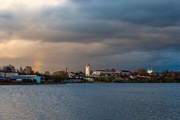 Naklejka premium After a thunderstorm. Sebezh city, Pskov region