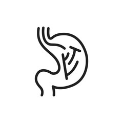 Fototapeta premium Endoscopy line icon. Isolated vector element.