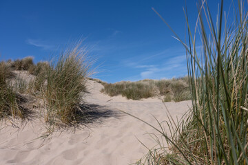 Fototapeta na wymiar A Scenic view of Ainsdale Sands, Southport, Merseyside, Greater Manchester