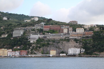 View to  Sorrento on the Gulf of Naples, Italy