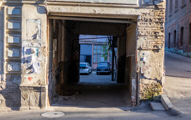 Fototapeta na wymiar Tbilisi old city streets attraction