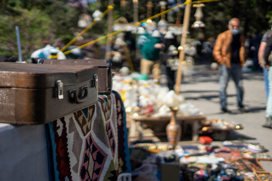 Flee Market In Tbilisi Open Air Street