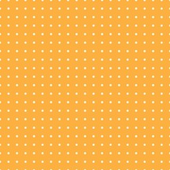 Orange and white Polka Dot seamless pattern. Vector background.