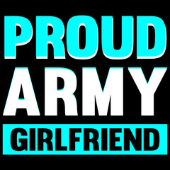 Fototapeta na wymiar proud army girlfriend