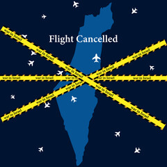 war in Israel, cancellation of flights