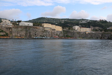 View to  Sorrento on the Gulf of Naples, Italy