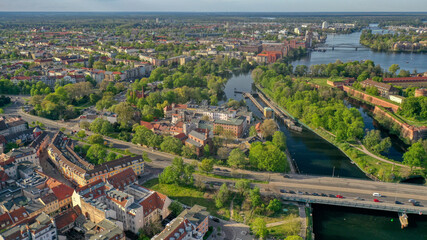Ein Blick über Berlin Spandau im Mai 2021