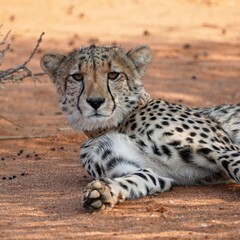 Cheetah in Erindi Private Game Reserve, Namibia