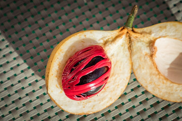Nutmeg fruit seed and mace