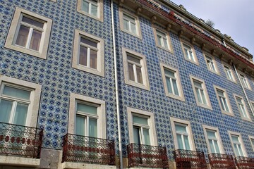 facade of a building in Lisbon, Portugal