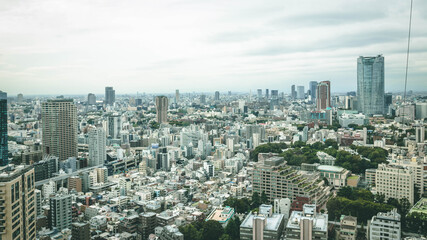 Fototapeta premium Panoramic view of Tokyo - Japan - Tokyo Tower