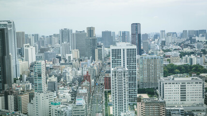 Fototapeta na wymiar Panoramic view of Tokyo - Japan - Tokyo Tower