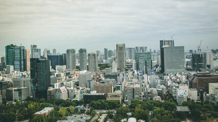 Fototapeta na wymiar Panoramic view of Tokyo - Japan - Tokyo Tower