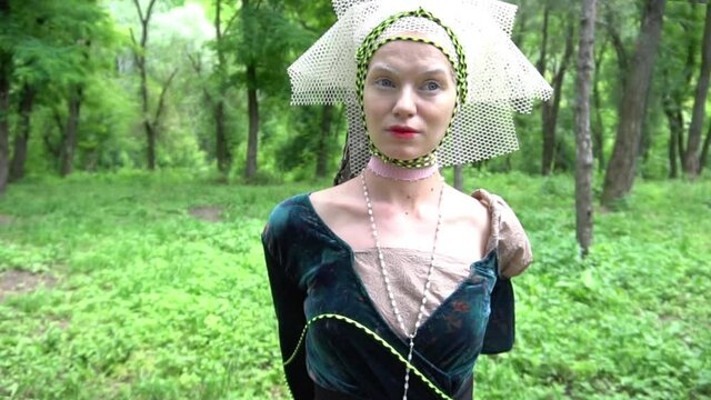 Slow Motion Bound woman tied in shibari style