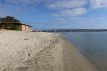 Fototapeta na wymiar Mission Bay, San Diego, California From Bahia Point Park California