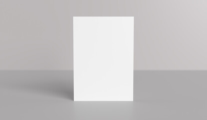 Blank White A4 Paper Sheet for Mockup.3D rendering.