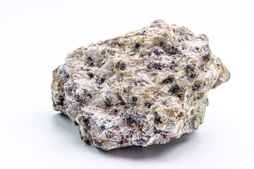 Chromite ore, a mineral oxide belonging to the spinel group, with magnesium, iron and aluminum present