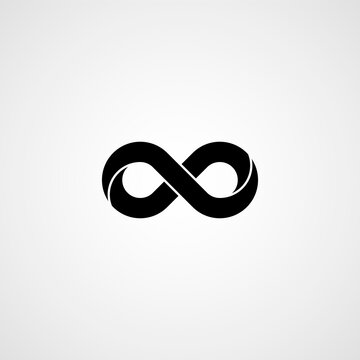 Infinity symbol. Vector illustration. Simple icon