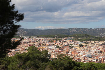 Fototapeta na wymiar Espagne - Costa brava - Panorama sur Sant Féliu de Guixols