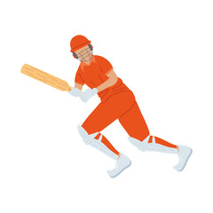 Fototapeta premium cricket player character