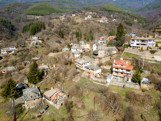 Aerial view of Village of Kosovo, Bulgaria