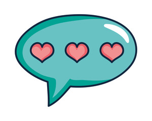 hearts bubble icon