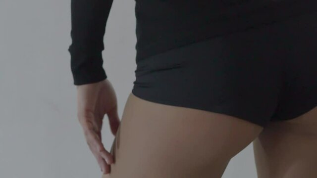 Slow Motion girl dancing twerk