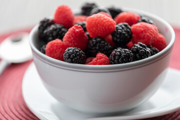 Freesh berries bowl
