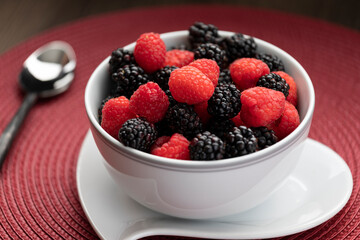 Freesh berries bowl