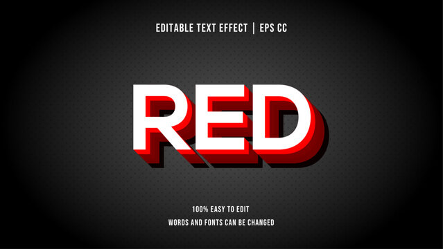Editable text effect design