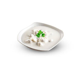 Shishbarak - pasta or jiaozi dish made in Iraq, Lebanon, Syria, Jordan, and Palestine, a local...