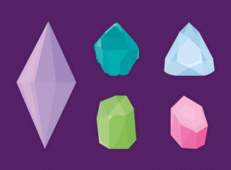 crystals icon collection