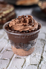 Cup of Happiness - chocolate brownie, chocolate cream and ovomaltine