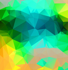 Abstract multicolor emerald green background. Vector polygonal design illustrator
