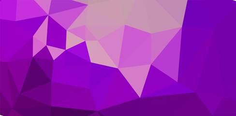 Colorful purple vivid polygonal triangular background pattern