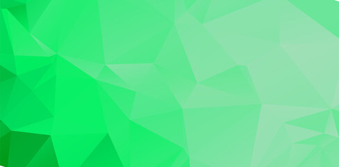 Green vivid geometric abstract bright green blurred mosaic wallpaper with triangle shapes for banner
