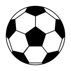 シンプルなサッカーボールのアイコン
