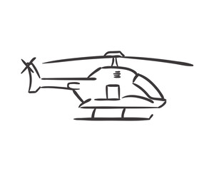 Isolated helicopter icon