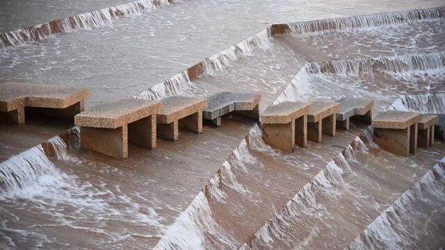 Waterfall, downtown Ft. Worth, Texas