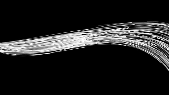 Thread of Fine Lines Flowing Fibre Optic Spray Mask