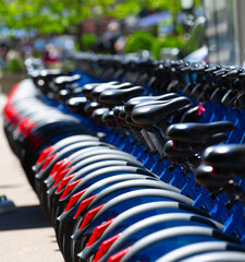public bicycle sharing scheme set up to promote cycling in New York