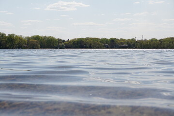 Dark waters of Bass lake 